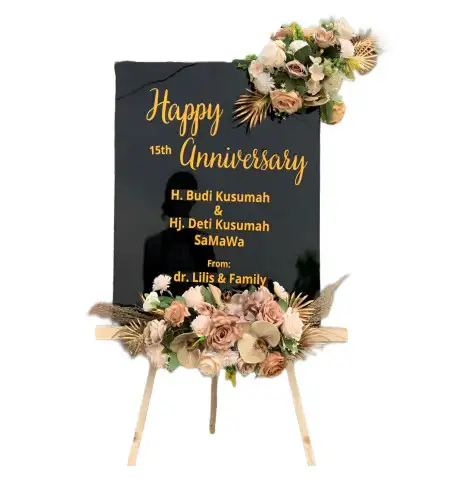 Papan Bunga Akrilik Garden Wedding Sentul