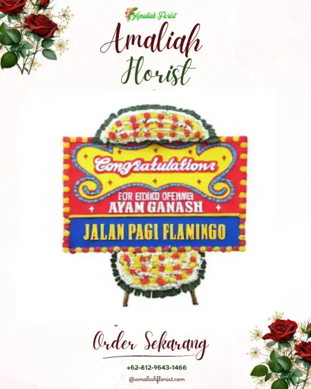 Sewa Papan Bunga Garden Wedding Sentul