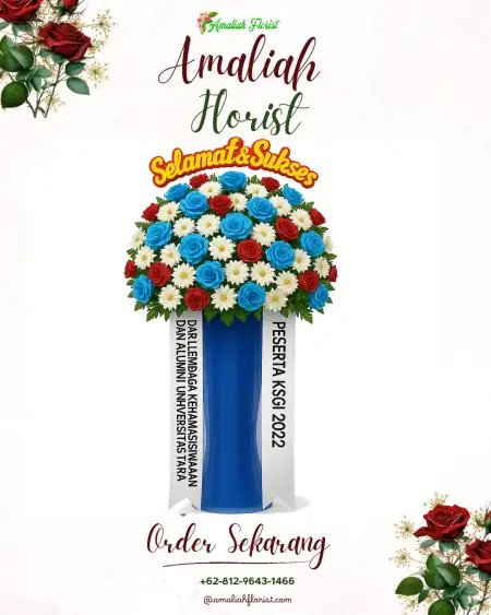 Standing Flowers Garden Wedding Sentul